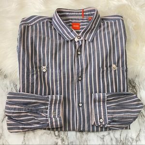 Hugo Boss Orange | Striped button shirt